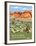 Red Rock Canyon National Conservation Area-Bureau of Land Management-Framed Art Print