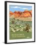 Red Rock Canyon National Conservation Area-Bureau of Land Management-Framed Art Print