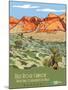 Red Rock Canyon National Conservation Area-Bureau of Land Management-Mounted Art Print