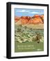 Red Rock Canyon National Conservation Area-Bureau of Land Management-Framed Art Print