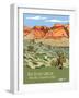 Red Rock Canyon National Conservation Area-Bureau of Land Management-Framed Art Print