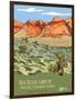 Red Rock Canyon National Conservation Area-Bureau of Land Management-Framed Art Print