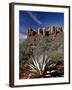 Red Rock Formations and An Agave Plant, Coconino National Forest, Arizona-James Hager-Framed Photographic Print