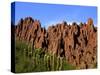 Red Rock Formations in the Canon del Inca, Tupiza Chichas Range, Andes, Southwestern Bolivia-Simon Montgomery-Stretched Canvas