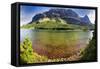 Red Rock Lake Panorama-Dean Fikar-Framed Stretched Canvas