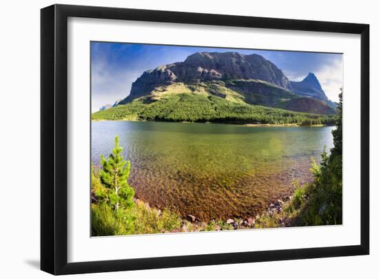 Red Rock Lake Panorama-Dean Fikar-Framed Photographic Print