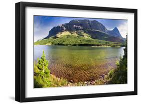 Red Rock Lake Panorama-Dean Fikar-Framed Photographic Print