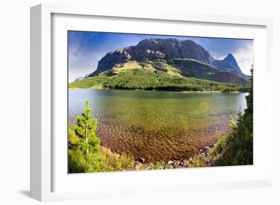 Red Rock Lake Panorama-Dean Fikar-Framed Photographic Print