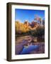 Red Rock Mountains near Red Rock Crossing with Reflections in River-Terry Eggers-Framed Photographic Print