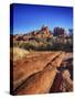 Red Rock Mountains near Red Rock Crossing-Terry Eggers-Stretched Canvas