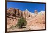 Red rock sandstone formations on the Grand Parade Trail, Kodachrome Basin State Park, Utah, United -Michael Nolan-Framed Photographic Print