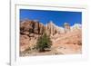 Red rock sandstone formations on the Grand Parade Trail, Kodachrome Basin State Park, Utah, United -Michael Nolan-Framed Photographic Print