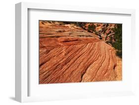 Red Rock Wave-digital94086-Framed Photographic Print