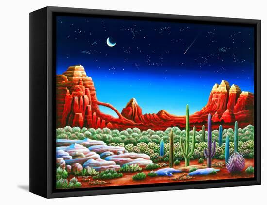 Red Rocks 5-Andy Russell-Framed Stretched Canvas