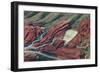 Red Rocks Theatre, Park of the Red Rocks View from Air - Red Rocks, CO-Lantern Press-Framed Art Print