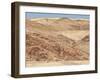 Red Rocky Landscape with Jeep in Distance, Purros Conservancy Wilderness, Kaokoland, Namibia-Kim Walker-Framed Photographic Print