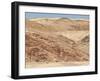 Red Rocky Landscape with Jeep in Distance, Purros Conservancy Wilderness, Kaokoland, Namibia-Kim Walker-Framed Photographic Print