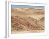 Red Rocky Landscape with Jeep in Distance, Purros Conservancy Wilderness, Kaokoland, Namibia-Kim Walker-Framed Photographic Print