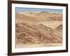 Red Rocky Landscape with Jeep in Distance, Purros Conservancy Wilderness, Kaokoland, Namibia-Kim Walker-Framed Photographic Print