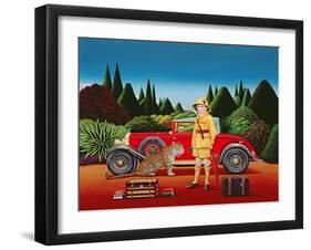 Red Rolls Royce, 1992-Anthony Southcombe-Framed Giclee Print