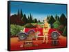 Red Rolls Royce, 1992-Anthony Southcombe-Framed Stretched Canvas