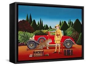 Red Rolls Royce, 1992-Anthony Southcombe-Framed Stretched Canvas