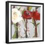 Red Romantic Blossoms I-Jane Slivka-Framed Art Print