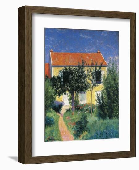 Red Roof-Federico Zandomeneghi-Framed Giclee Print