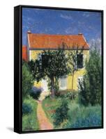 Red Roof-Federico Zandomeneghi-Framed Stretched Canvas