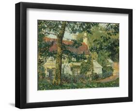 Red-Roofed Cottage, c.1909-1910-Spencer Frederick Gore-Framed Premium Giclee Print