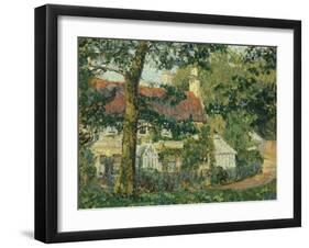 Red-Roofed Cottage, c.1909-1910-Spencer Frederick Gore-Framed Giclee Print