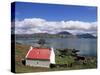 Red Roofed Cottage, Loch Torridon, Wester Ross, Highlands, Scotland, United Kingdom-Neale Clarke-Stretched Canvas