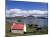 Red Roofed Cottage, Loch Torridon, Wester Ross, Highlands, Scotland, United Kingdom-Neale Clarke-Mounted Photographic Print