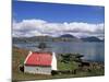 Red Roofed Cottage, Loch Torridon, Wester Ross, Highlands, Scotland, United Kingdom-Neale Clarke-Mounted Photographic Print