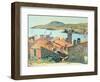 Red Roofs at Collioure-Henri Martin-Framed Giclee Print