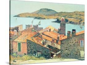 Red Roofs at Collioure-Henri Martin-Stretched Canvas