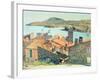 Red Roofs at Collioure-Henri Martin-Framed Giclee Print