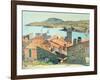 Red Roofs at Collioure-Henri Martin-Framed Giclee Print