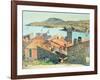 Red Roofs at Collioure-Henri Martin-Framed Giclee Print