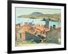 Red Roofs at Collioure-Henri Martin-Framed Giclee Print