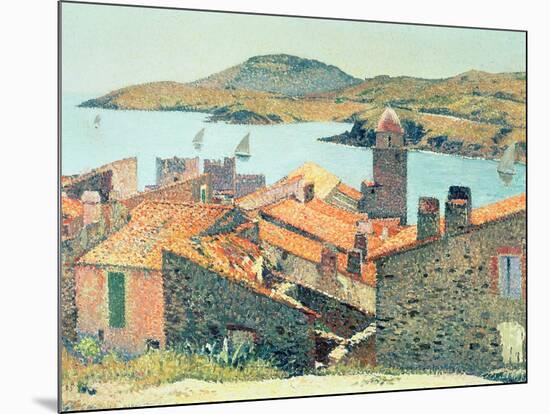 Red Roofs at Collioure-Henri Martin-Mounted Giclee Print