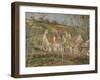 Red Roofs, Corner of a Village, Winter, 1877-Camille Pissarro-Framed Giclee Print