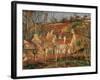 Red Roofs, Corner of a Village, Winter-Camille Pissarro-Framed Art Print