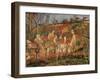 Red Roofs, Corner of a Village, Winter-Camille Pissarro-Framed Art Print