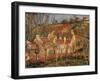 Red Roofs, Corner of a Village, Winter-Camille Pissarro-Framed Art Print