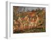 Red Roofs, Corner of a Village, Winter-Camille Pissarro-Framed Art Print