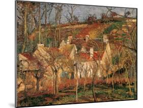 Red Roofs, Corner of a Village, Winter-Camille Pissarro-Mounted Art Print