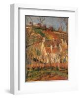 Red Roofs, Corner of a Village, Winter-Camille Pissarro-Framed Art Print