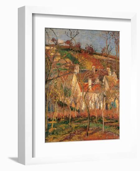 Red Roofs, Corner of a Village, Winter-Camille Pissarro-Framed Art Print