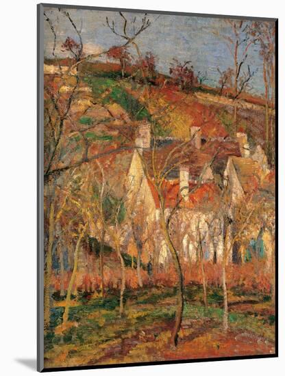 Red Roofs, Corner of a Village, Winter-Camille Pissarro-Mounted Art Print